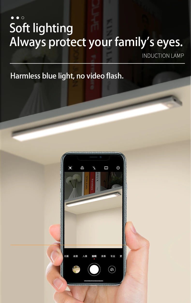 Luz Noturna LED com Sensor de Movimento – Iluminação Inteligente e Sem Fios para Qualquer Ambiente