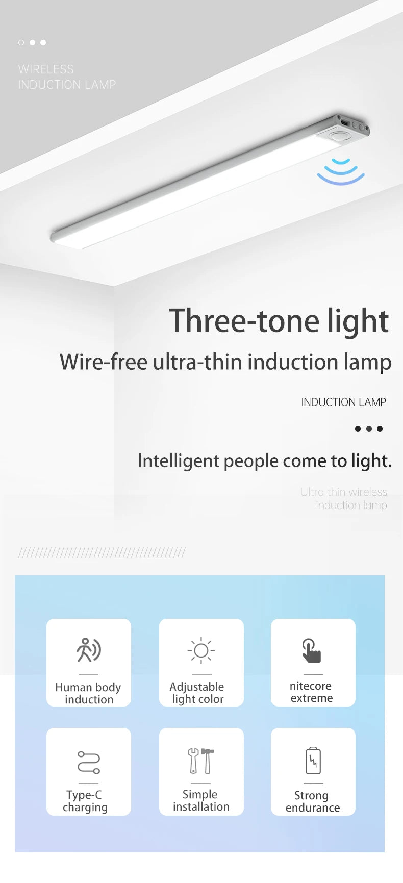 Luz Noturna LED com Sensor de Movimento – Iluminação Inteligente e Sem Fios para Qualquer Ambiente