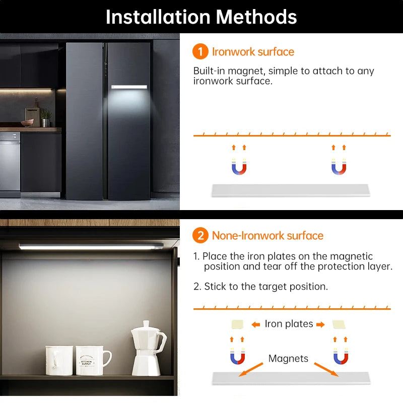 Luz Noturna LED com Sensor de Movimento – Iluminação Inteligente e Sem Fios para Qualquer Ambiente